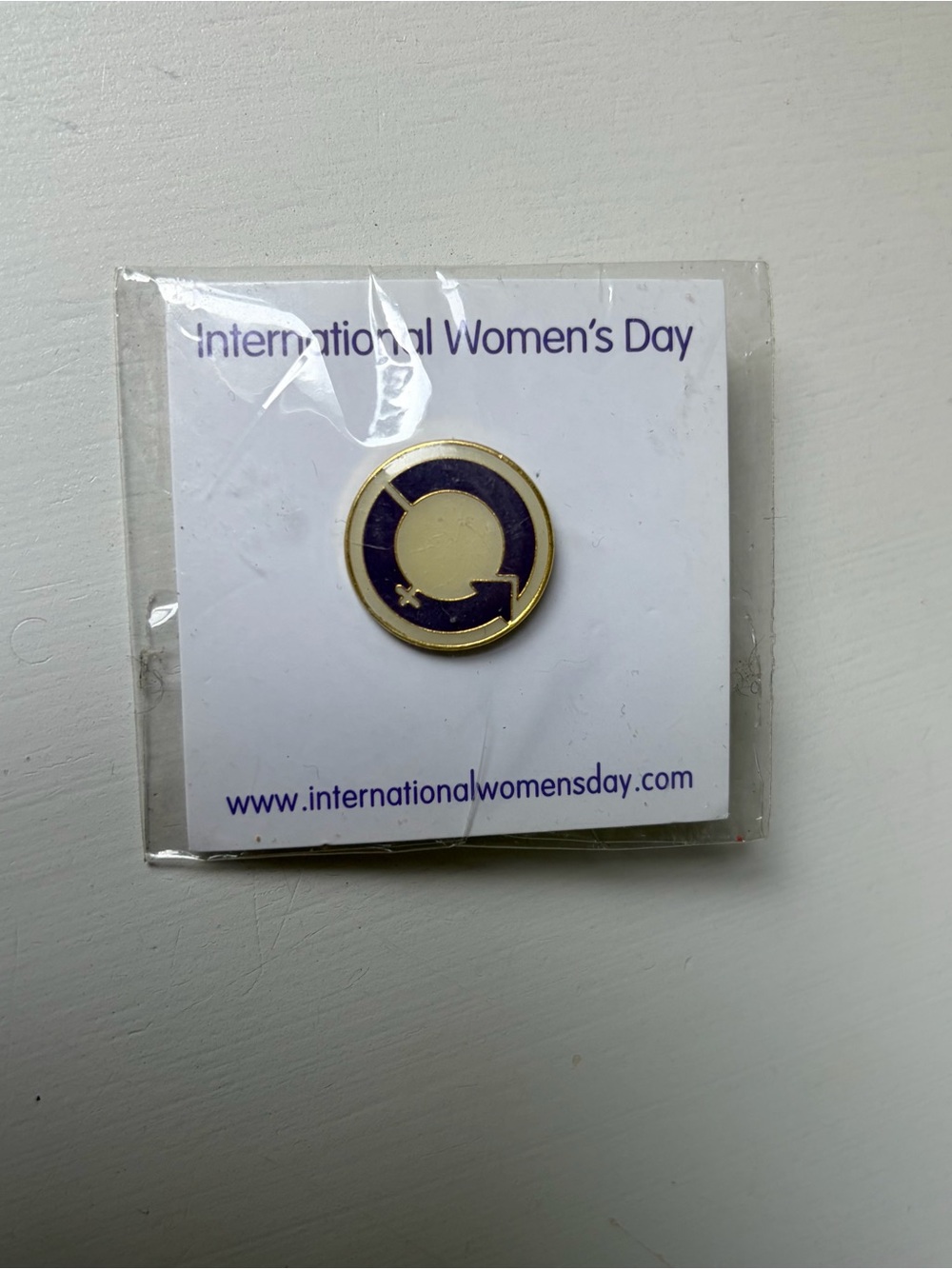 Brand New NIP International Women’s Day Hat Brooch Lapel Pin